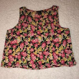 floral crop top